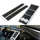 New Car Center Console Dashboard Vinyl Wrap Kit Stickers Carbon Fiber For T A3W6