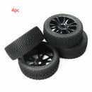 17mm Hub Wheel Rim & Tires Tyre for 1/8 Off-Road RC Car Buggy Durable