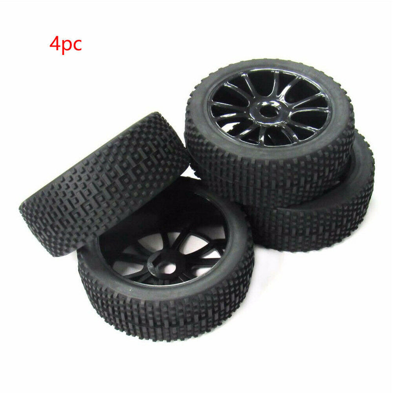 17mm Hub Wheel Rim & Tires Tyre for 1/8 Off-Road RC Car Buggy Durable
