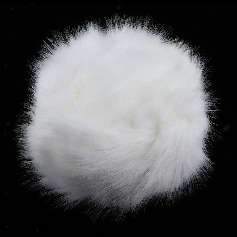 2 Pieces Women Cossack Hats Faux Fur Caps Luxury Premium Winter Russian Hat