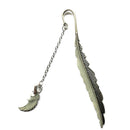 1XLuminous Night Wing Bookmark Label Read Maker Feather Book Stationery Silv 3C
