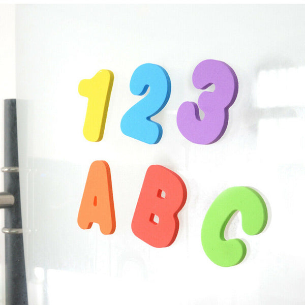 36pcs Bathtub Foam Alphanumeric Number Puzzle Cognitive Words Jigsaw Random