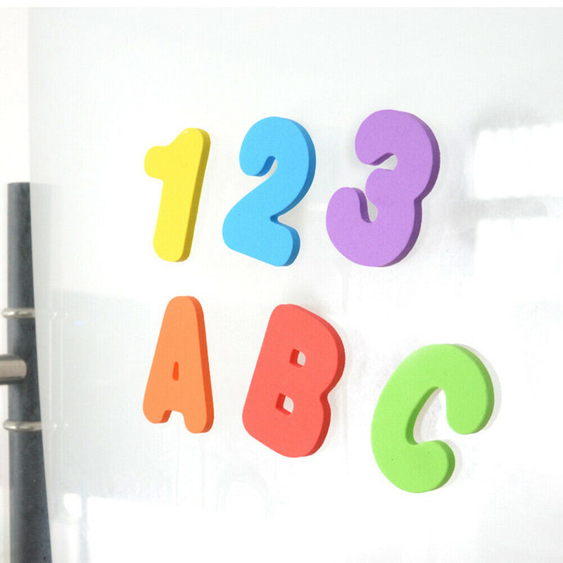 36pcs Bathtub Foam Alphanumeric Number Puzzle Cognitive Words Jigsaw Random