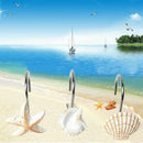 Anti Rust Shower Curtain Hooks Rings 12PCS Seashell Glide Shower Curtain Ho Z8J3