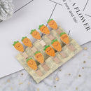10pcs / set of carrot wooden photos folder with twine party decoratio_