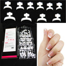 100 Pcs French False Acrylic Nail Art Tips White Decoration Manicure UV Gel Fad`