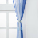 Window Sheer Curtains Rod Pocket Faux Linen Voile Curtains ~Color_5