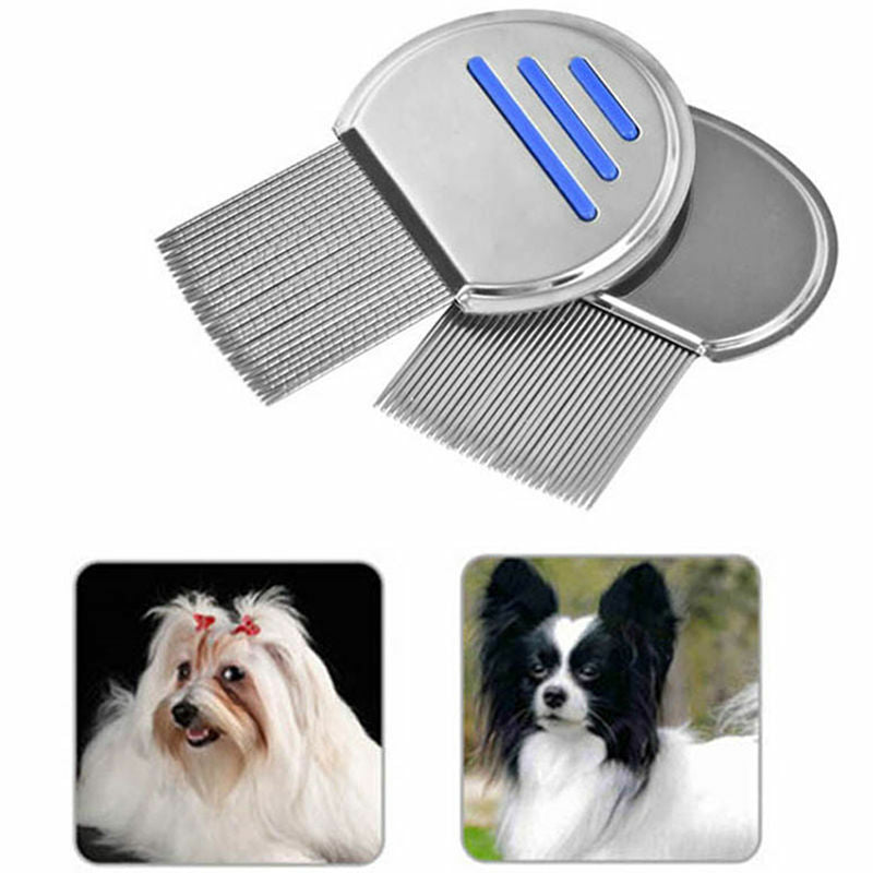 Lice Treatment Comb for Head Lice & Nit Lice Egg Removal, Stainless Steel Metal'