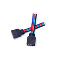 10pcs 4pin female flat cable connector wire for rgb 3528 5050 led strip light JR