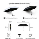 mini Travel sun&rain Umbrella - Light Compact Parasol with 95% UV Protectio