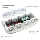 Led Wall Lamp 8W Up/Down Lighting Indoor Double-Head Curved Waterproof Wall