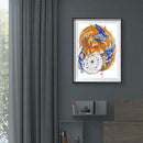5D DIY Special Shaped Diamond Painting Fox Pattern Cross Stitch Wall Decor