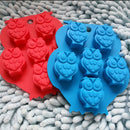 Mulit Cute Owl Cake Mold Soap Silicone Mould For Candy Chocolate Kid Child  JR