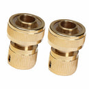 4pcs Brass Pressure Washer Garden Hose Quick Connect Set,9MM/20MM
