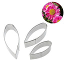 3pcs/set Gerbera Daisy Flower Petal Metal Fondant Cutters DIY Tools
