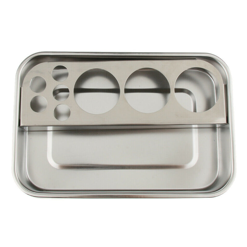Stainless Steel Dental Instrument Tool Storage Box Sterilization Tray