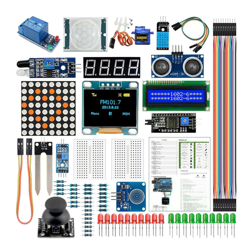 DIY Electronics Basic Starter Kit Breadboard,Jumper Wires,Resistors for Arduino