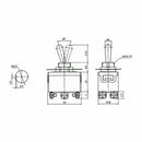 Heavy Duty 20A/125V DPDT Momentary Toggle Switch with/Waterp Useful xcd