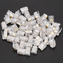 RJ11 6P6C Modular Plug Telephone Adapter Connector Line End 50pcs B1X5