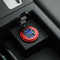 L4 Car Dual USB Charger QC3.0 USB Power Outlet w/ Voltmeter + Switch (Red)