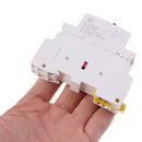 25A 2P 220V Din rail Household ac contactor With Manual Control Switch OZ
