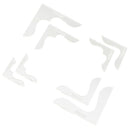 8Pcs Acrylic Bag Wallet Corner Decoration Stencil Template LeatherCraft Tool