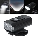USB Rechargeable Bike Light Bicycle Front Headlight Cycling Beam Flashlight