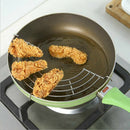 Stainless Steel Semi-circular Oil Drain Rack Home Baking Cooking Oil Drip Filter