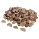 50x Rustic Half Round Cut Wood Log Slice for Wedding Table Decoration Craft