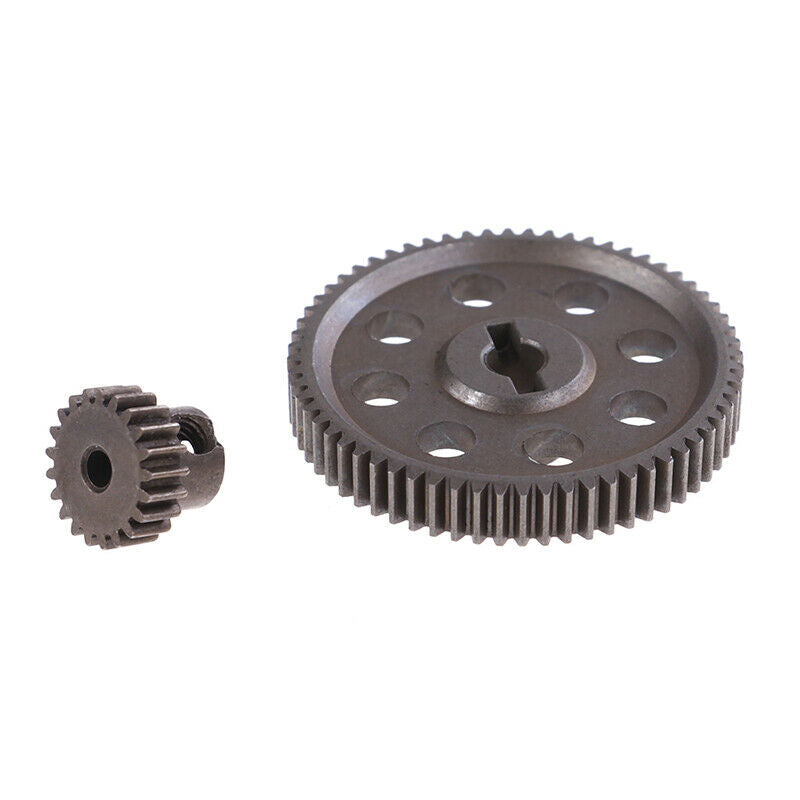 2Pcs (21T+64T) 11184 & 11181 Differential Metal Main Gear 64T Motor Gear 21TA8S3