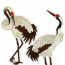 1 PCs Crane Embroidery Sew Iron On Patch Bag Dress Clothes Applique K4G2 W9 B1W1