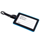 Name Address Label Blue Soft Plastic Not Your Bag Pattern Travel Luggage Ta