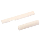 1 Set Bone Bridge Saddle Nut DIY Material for Acoustic Folk Guitar Parts, Beige