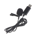 USB Jack Plug Mini Lapel Tie Lavalier Metal Clip-on Condenser Microphone Mic  Gw