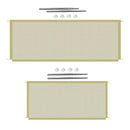 2Pieces Portable Puppy Safety Fence Pet Isolation Gate for Doggies Indoor