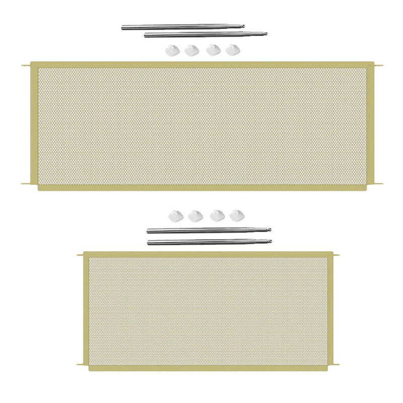 2Pieces Portable Puppy Safety Fence Pet Isolation Gate for Doggies Indoor