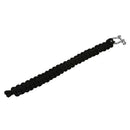 survival bracelet 550 Parachute Braiding Adjustable steel buckle-black.