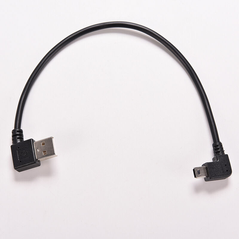 Portable USB 2.0 A Right male plug to Mini B 5P Right Angle Male plug Cablej Z