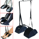 Office Hammock Adjustable Height Hanging Flight Relaxed Sleep Soft Foot Rest Mat