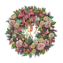Flower Stamped Cross Stitch Kits DIY Needlework for Beginners - 14CT 45x45cm