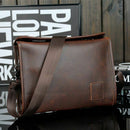 Men Leather Messenger Briefcase Laptop Shoulder Crossbody Bag Business Hand