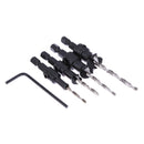 4pcs/set Carpentry Countersink Drill Bit Set Woodworking Tools #6 #10 #13 # #gib