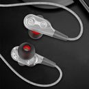 3.5mm HiFi Wired Earphone Dual-Dynamic Quad-core Speaker In-ear earbuds Fle F5P2