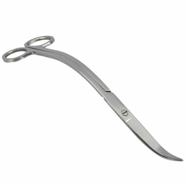 Professional Stainless Steel Polish Aquarium Plant Wave Scissors Shear #gib