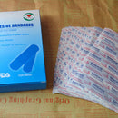 100pcs Waterproof Band Aid Blue Metal Detectable Bandage For Wounds