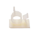 10x Adhesive Backed Nylon Wire Adjustable Cable Clips Clamps Fit White 13mm   Ew