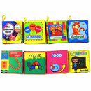 Baby's First Non-Toxic Soft Cloth Book Set- Crinkle,Multicolor- (Friction w