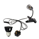 E27 Reptile Lamp Holder & 100W Ceramic Infrared Light Bulb Pet Basking Light