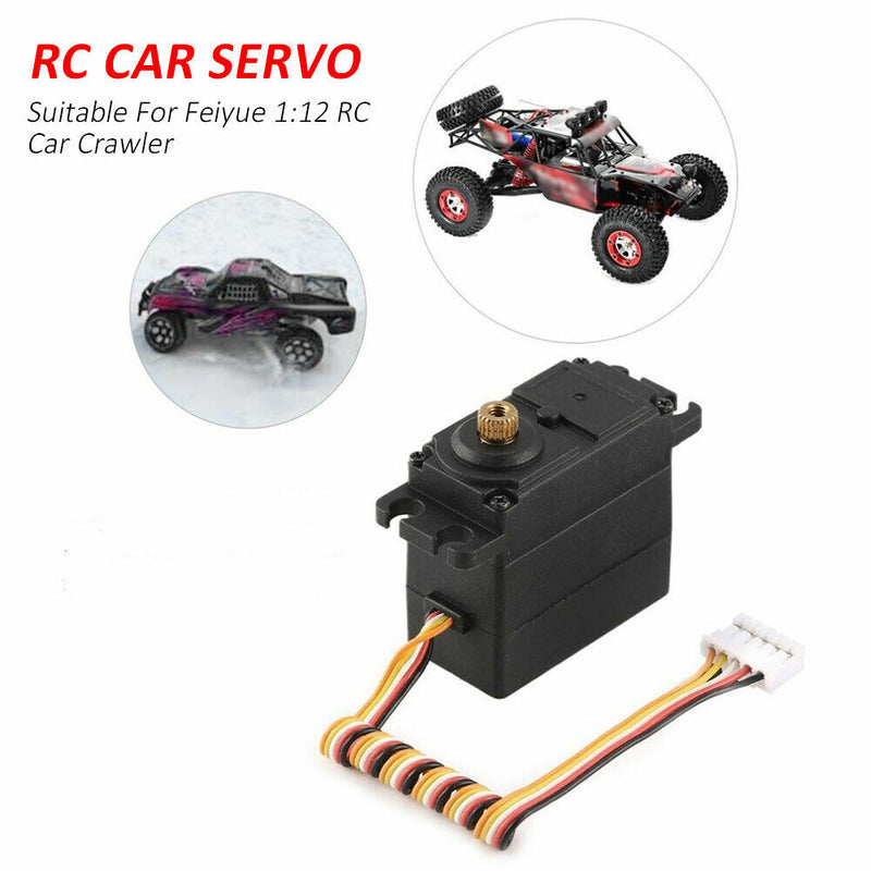Practical Metal Gear Replacement Parts RC Car Servo Easy Install For Feiyue 1:12