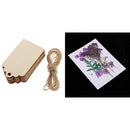 11x Unfinished Wood Pieces Decor Dried Flowers Bookmark Board Card